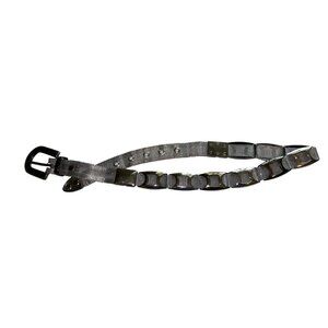 Silver Mesh BOHO Shiny Metallic Designer Steampunk Elegant Stunning Belt 33"